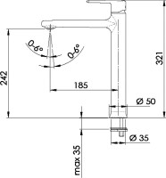 Смеситель для раковины Remer Vanity V10L