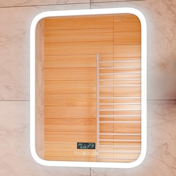 Зеркало CONTINENT Glamour ЗЛП451 70х90 с подсветкой, с подогревом