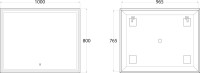 Мебель для ванной комнаты Art&Max Family 100, подвесная, Pino Esotica