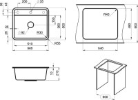 Мойка кухонная Granula Standart 5601, графит