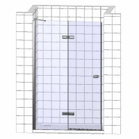 Душевая дверь в нишу Ravak Chrome CSD2-120 Transparent, профиль белый