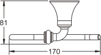 Держатель туалетной бумаги Rose RG1205 хром