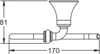 Держатель туалетной бумаги Rose RG1205 хром Держатель туалетной бумаги Rose RG1205 хром