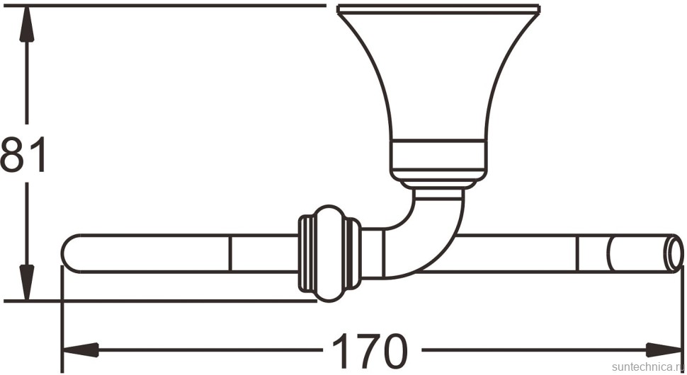 Держатель туалетной бумаги Rose RG1205 хром