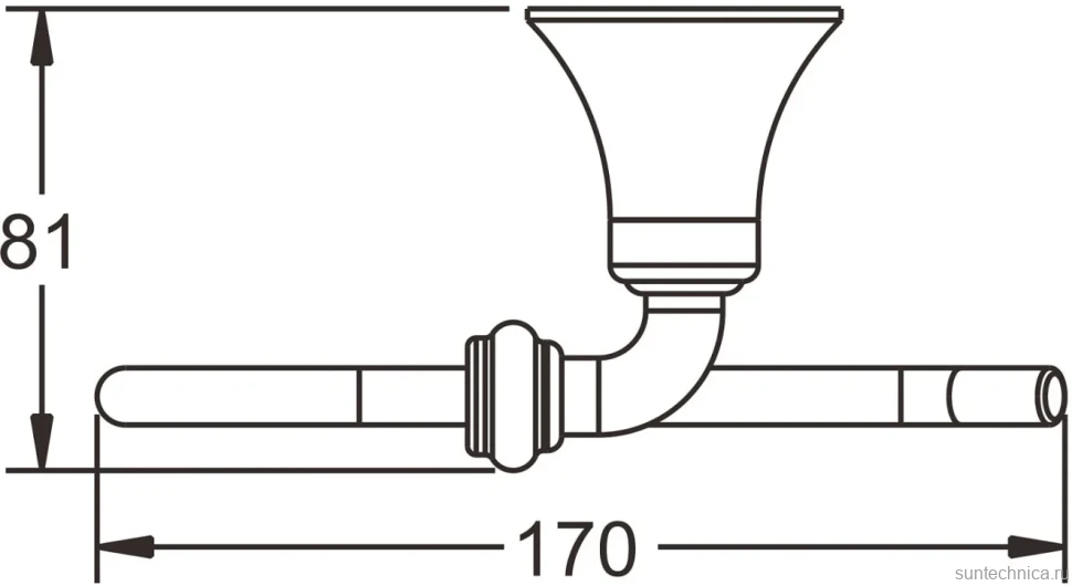 Держатель туалетной бумаги Rose RG1205 хром