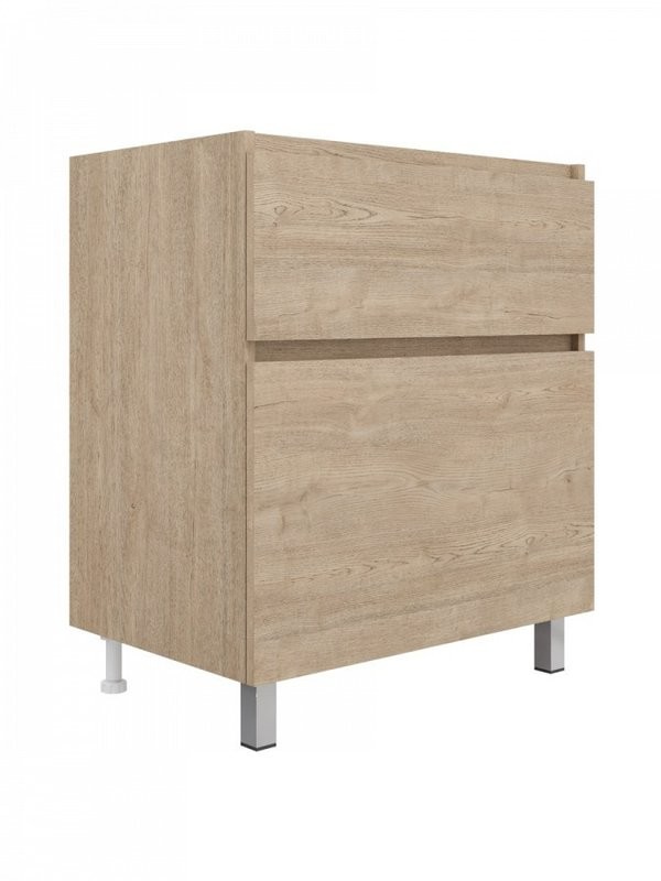 Тумба под раковину без столешницы Teymi Laina 70 напольная, светлый дуб