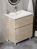 Тумба под раковину без столешницы Teymi Laina 70 напольная, светлый дуб