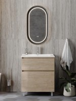 Тумба под раковину без столешницы Teymi Laina 70 напольная, светлый дуб