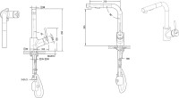 Смеситель для кухни Bravat Affability F7172217CP-3 хром