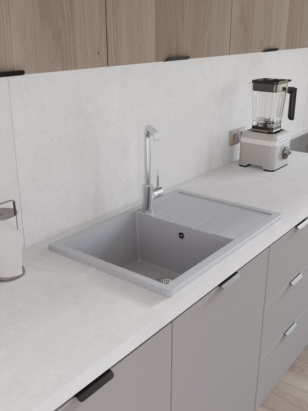 Мойка кухонная Domaci Болонья М-161-005 серая