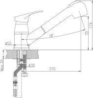 Смеситель для кухни Haiba HB13 HB6013