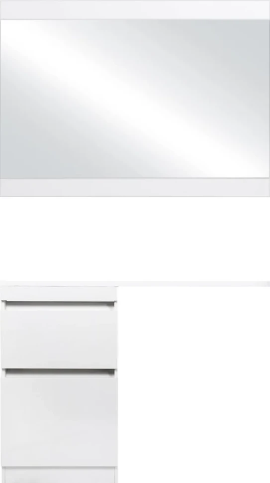 Тумба с раковиной Style Line Даллас 110 Люкс Plus напольная, белая L