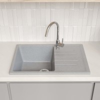 Мойка кухонная Domaci Болонья М-16-006 светло-серая Мойка кухонная Domaci Болонья М-16-006 светло-серая