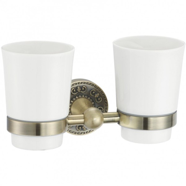 Стакан Rose RG10Q RG1022Q двойной, бронза