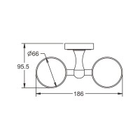 Стакан Rose RG10Q RG1022Q двойной, бронза