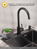 Смеситель для кухни РМС Sus124bl SUS124BL-017F чёрный