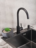 Смеситель для кухни РМС Sus124bl SUS124BL-017F чёрный