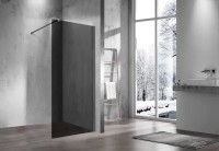Душевая перегородка Vincea Walk-in VSW-1H900CGGM 90 см, профиль вороненая сталь, стекло тонированное