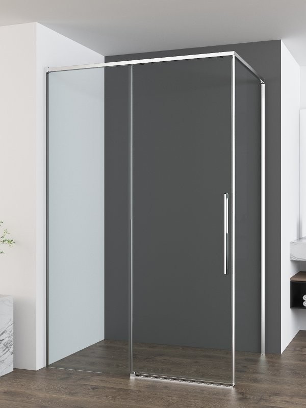 Душевой уголок Vincea Ultima VSR-7UL1014CL 140х100 см, профиль хром, стекло прозрачное