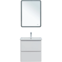 Тумба под раковину без столешницы Aquanet Эмбер 60 белая матовая