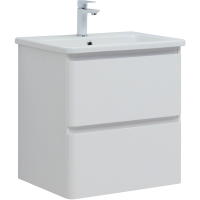 Тумба под раковину без столешницы Aquanet Эмбер 60 белая матовая