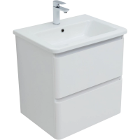 Тумба под раковину без столешницы Aquanet Эмбер 60 белая матовая