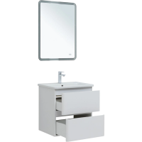 Тумба под раковину без столешницы Aquanet Эмбер 60 белая матовая