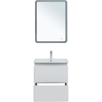 Тумба под раковину без столешницы Aquanet Эмбер 60 белая матовая