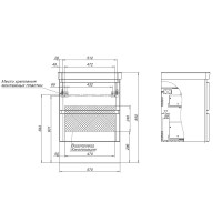 Тумба под раковину без столешницы Aquanet Эмбер 60 белая матовая