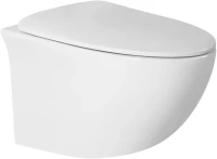 Комплект Унитаз подвесной BOND Oval F05-10 безободковый, с микролифтом + Инсталляция TECE Now 9400412 4 в 1 с кнопкой смыва