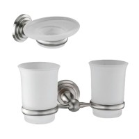 Набор Стакан Wasserkraft Ammer K-7028D + Мыльница K-7029 Набор Стакан Wasserkraft Ammer K-7028D + Мыльница K-7029