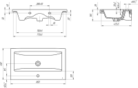 Мебель для ванной комнаты Corozo Теона Z2 80 белая