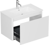 Тумба под раковину без столешницы Allen Brau Gravity 80 1 ящик, матовый белый