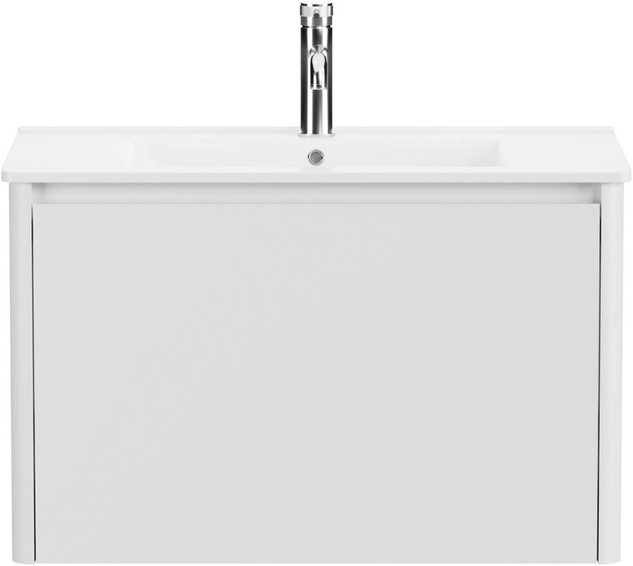 Тумба под раковину без столешницы Allen Brau Gravity 80 1 ящик, матовый белый