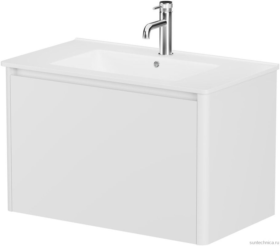 Тумба под раковину без столешницы Allen Brau Gravity 80 1 ящик, матовый белый