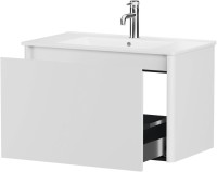 Тумба под раковину без столешницы Allen Brau Gravity 80 1 ящик, матовый белый