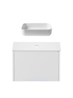Тумба под раковину без столешницы Allen Brau Gravity 80 1 ящик, матовый белый