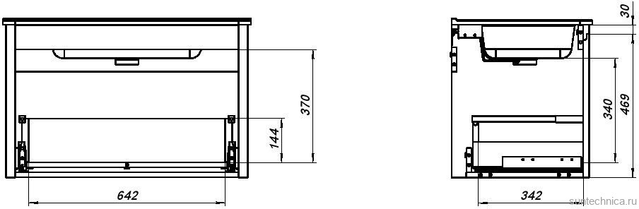 Тумба под раковину без столешницы Allen Brau Gravity 80 1 ящик, матовый белый