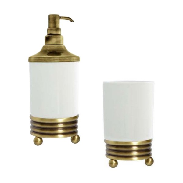 Набор Стакан Boheme Hermitage Bronze 10331 + Дозатор 10329