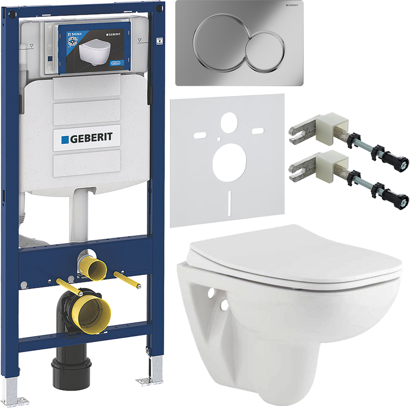 Комплект Унитаз подвесной Seramiksan Petite + Крышка AG50006 с микролифтом + Инсталляция Geberit Duofix UP 320 111.300.00.5 + Кнопка Sigma 01 115.770.21.5 хром + Крепления 111.815.00.1 к стене + Звукоизоляция