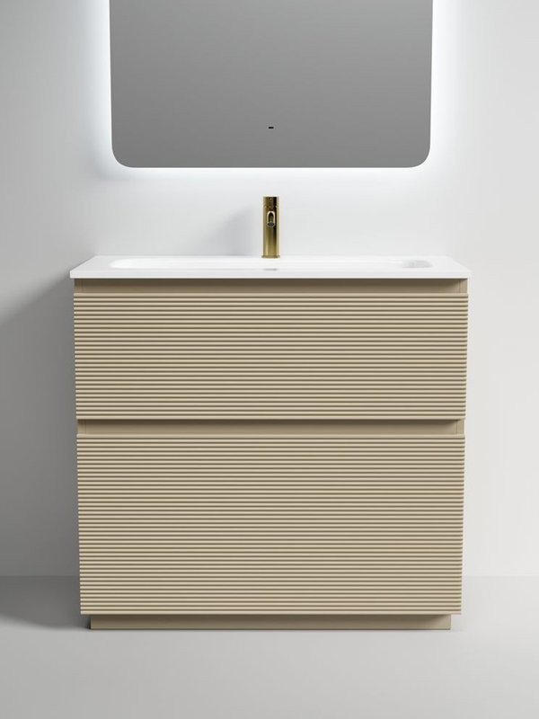 Тумба с раковиной Sancos Folk Floor 90 напольная, капучино, раковина CN7019