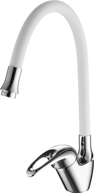 Смеситель для кухни Fashun A4403+A7256 хром, белый