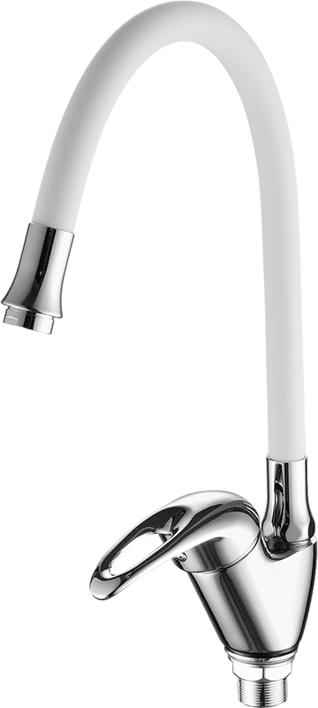 Смеситель для кухни Fashun A4403+A7256 хром, белый