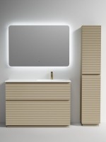 Мебель для ванной комнаты Sancos Folk Floor 120 правая напольная, капучино, раковина CN7021