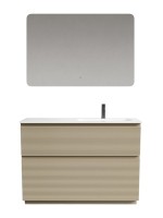 Мебель для ванной комнаты Sancos Folk Floor 120 правая напольная, капучино, раковина CN7021