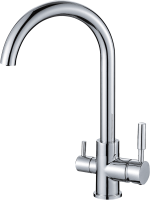 Смеситель для кухни Fashun A4397 с краном для питьевой воды, хром