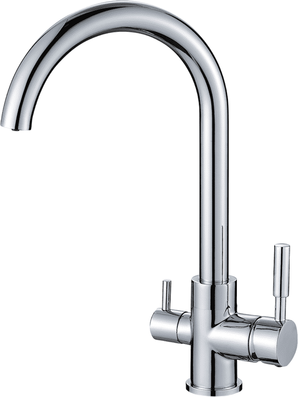 Смеситель для кухни Fashun A4397 с краном для питьевой воды, хром