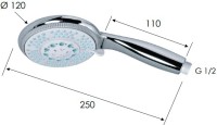 Душевая лейка Remer 318F5X