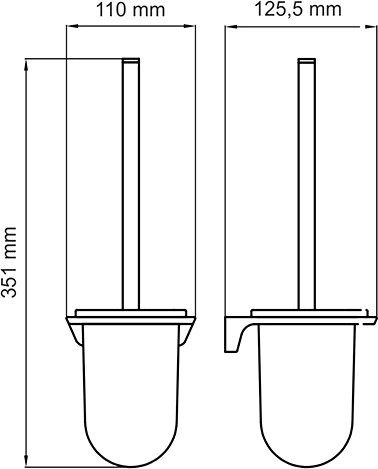 Набор Держатель Wasserkraft Glan K-5196 + Ершик K-5127