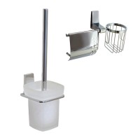 Набор Держатель Wasserkraft Lopau K-6059 с держателем освежителя воздуха + Ершик K-6027 Набор Держатель Wasserkraft Lopau K-6059 с держателем освежителя воздуха + Ершик K-6027